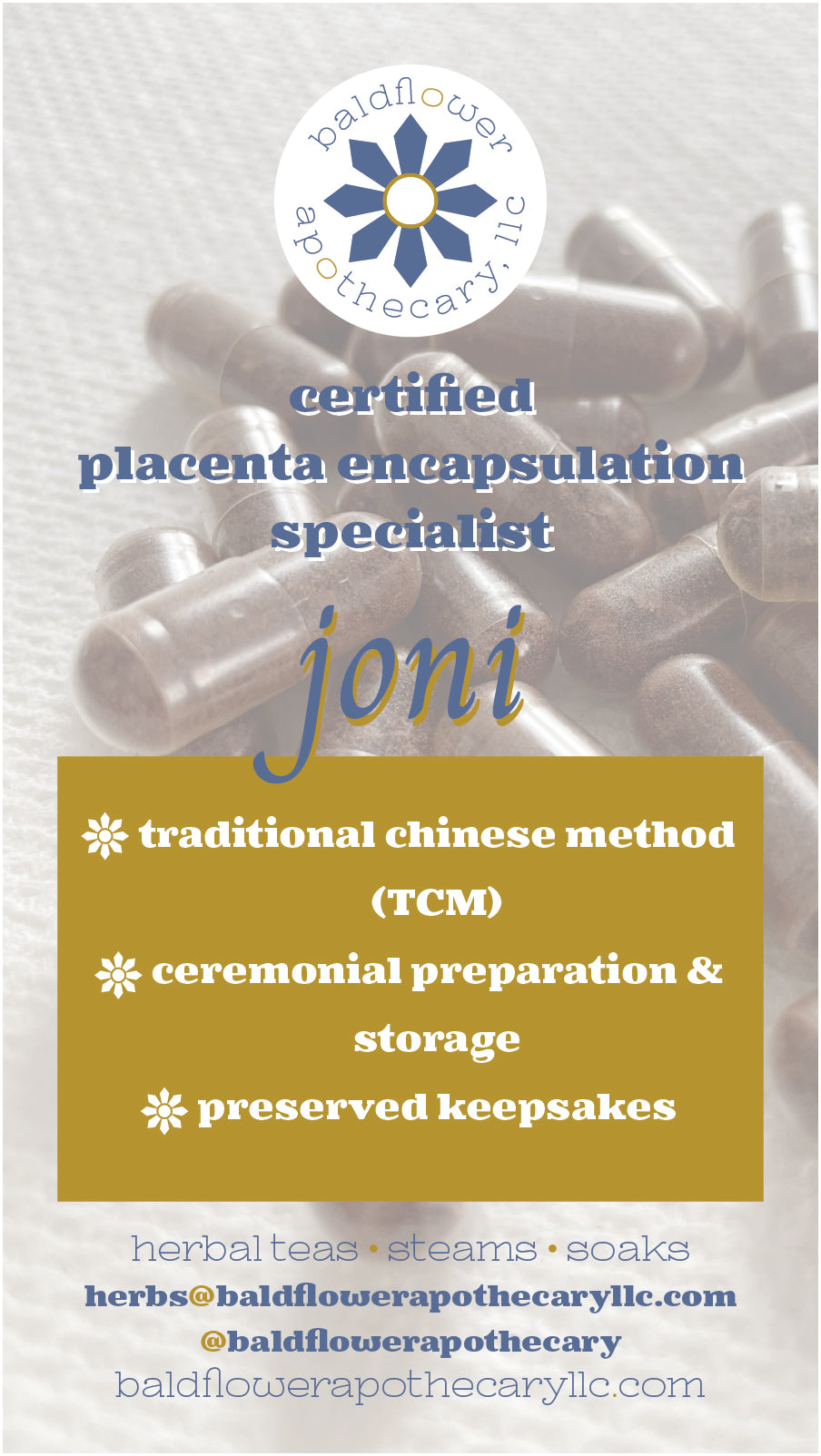 placenta preparation services