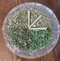 eye opener roll (chocolate peppermint/mugwort/yarrow/mullein)