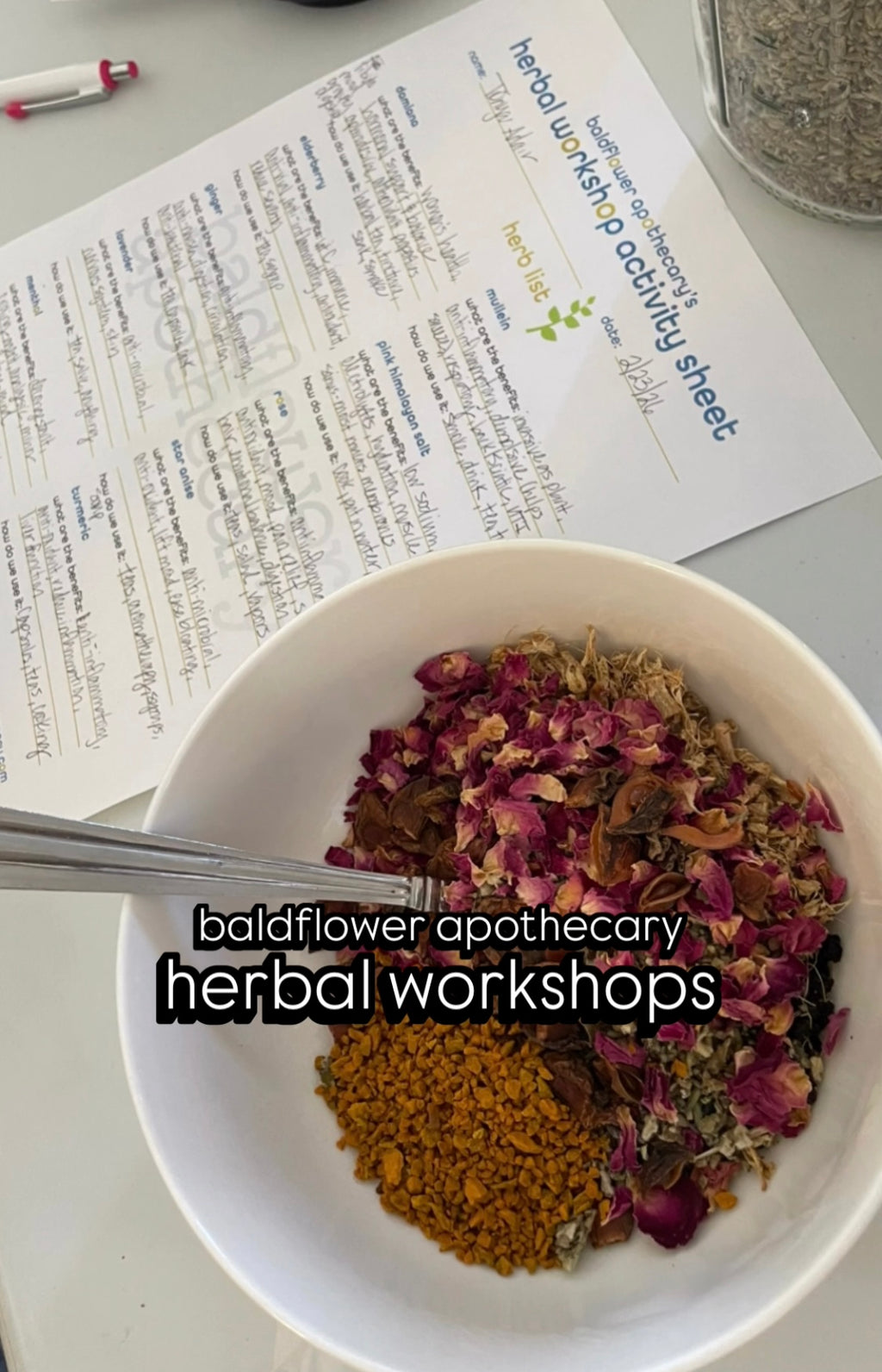 adult herbal workshops