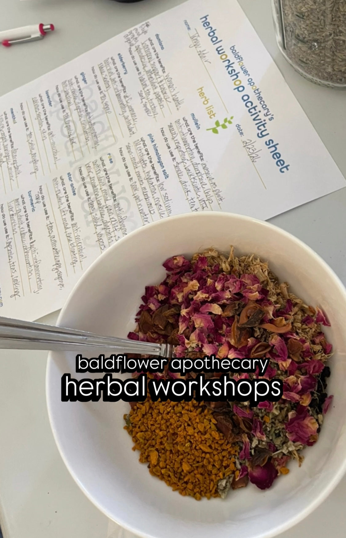 adult herbal workshops